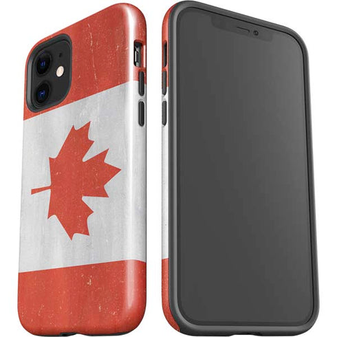 Canada Flag Distressed iPhone 12 Impact Case